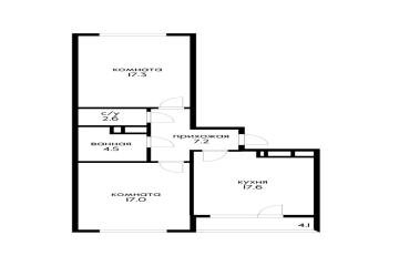 Фото №4: 2-комнатная квартира 68 м² - Краснодар, мкр. жилой комплекс Все Свои, ул. Колхозная, 5к6