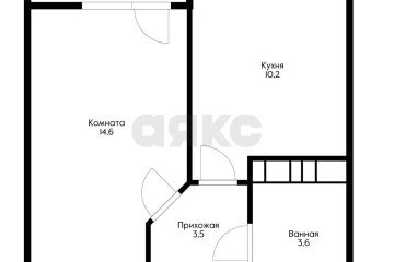 Фото №3: 1-комнатная квартира 31 м² - Краснодар, мкр. жилой комплекс Калинино Парк, ул. имени В.М. Комарова, 21/1к6
