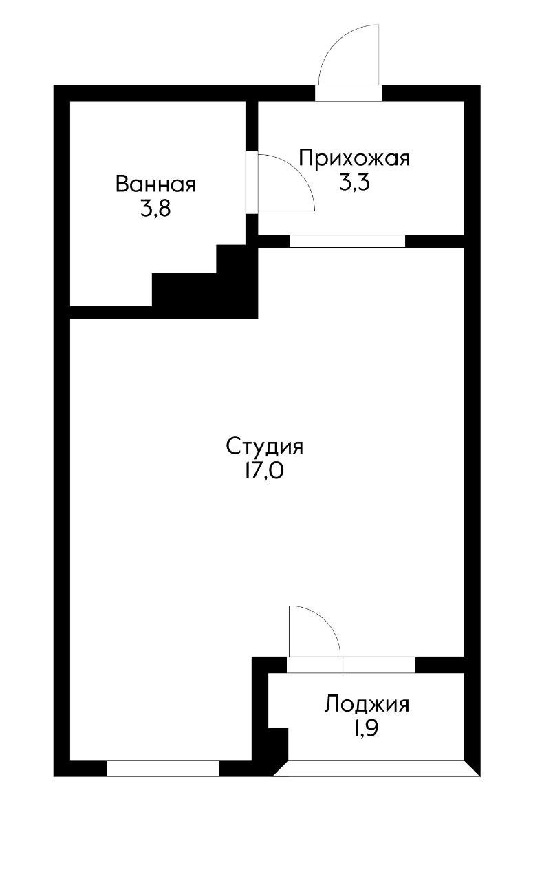 Фото №10: Студия 25 м² - Краснодар, Карасунский внутригородской округ, жилой комплекс Марсель-2, ж/р Новознаменский, ул. Войсковая, 22к2
