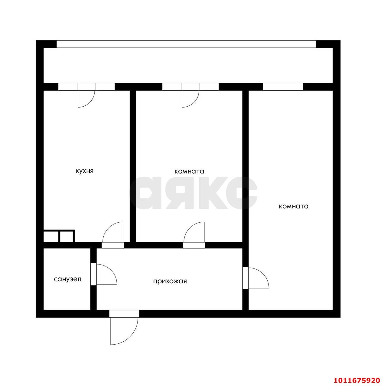 Фото №19: 2-комнатная квартира 63 м² - Краснодар, Калинино, Прикубанский внутригородской округ, Завод Радиоизмерительных Приборов, имени Петра Метальникова, мкр. жилой комплекс Арбатский, ул. Цезаря Куникова, 18к10