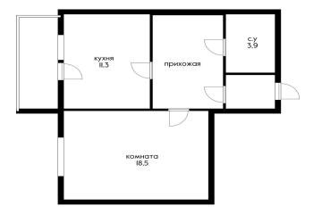 Фото №4: 1-комнатная квартира 44 м² - Краснодар, мкр. жилой комплекс Луч, ул. Солнечная, 18/5