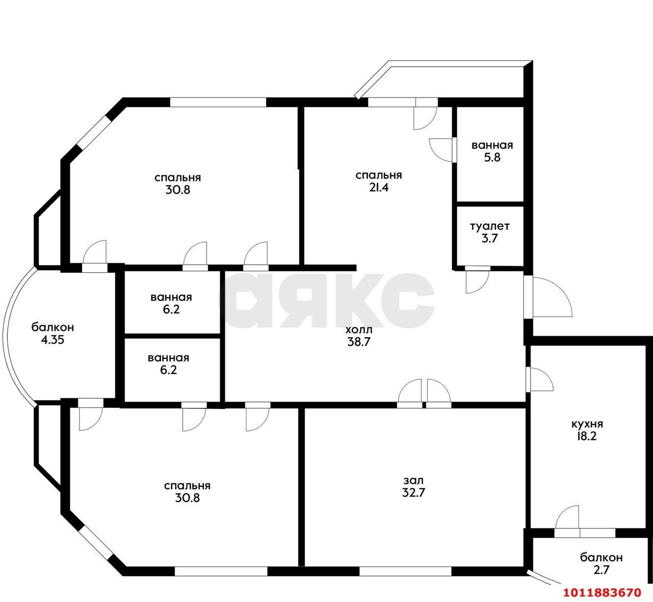 Фото №11: 3-комнатная квартира 199 м² - Краснодар, Западный внутригородской округ, ул. 4-я Линия Нефтяников