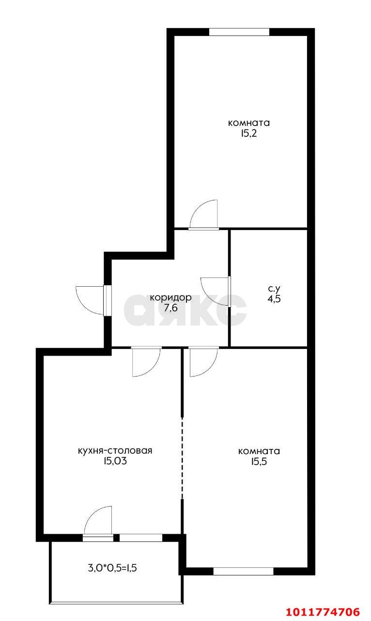 Фото №11: 2-комнатная квартира 58 м² - Краснодар, жилой комплекс Новелла, ул. Питерская, 40