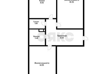 Фото №3: 2-комнатная квартира 61 м² - Краснодар, мкр. жилой комплекс Выше, ул. Евгении Жигуленко, 25к2