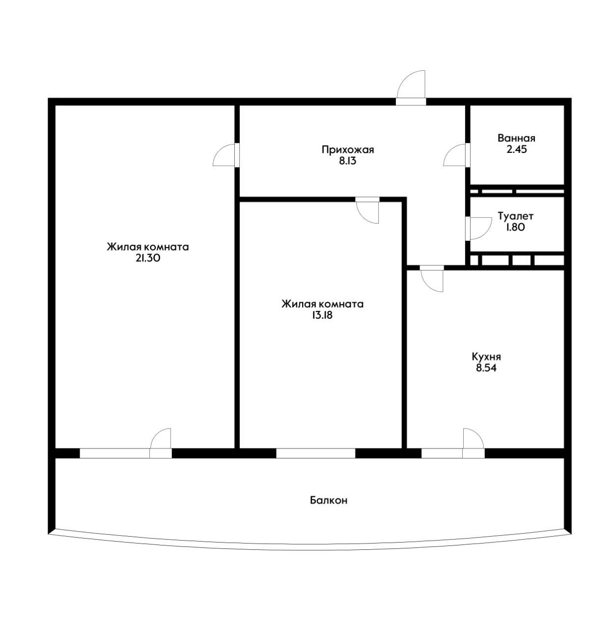 Фото №12: 2-комнатная квартира 65 м² - Краснодар, Прикубанский внутригородской округ, Завод Радиоизмерительных Приборов, мкр. имени Петра Метальникова, ул. Евгении Жигуленко, 25к3