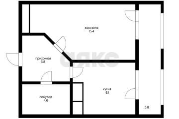 Фото №2: 1-комнатная квартира 39 м² - Краснодар, мкр. жилой комплекс Зеленодар, ул. 3-я Трудовая, 1/3