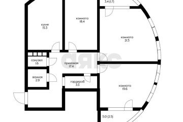 Фото №2: 3-комнатная квартира 108 м² - Краснодар, мкр. жилой комплекс Фреш, ул. имени Валерия Гассия, 4/7к2