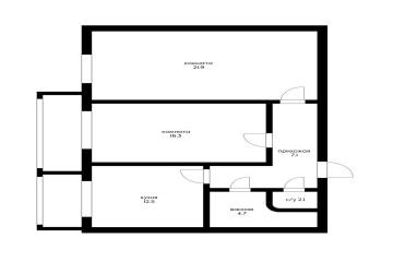 Фото №1: 2-комнатная квартира 63 м² - Российский, мкр. Прикубанский внутригородской округ, ул. Тепличная