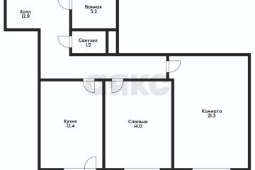 Фото №3: 2-комнатная квартира 69 м² - Краснодар, мкр. жилой комплекс Лиговский, ул. Академика Фёдорова, 9