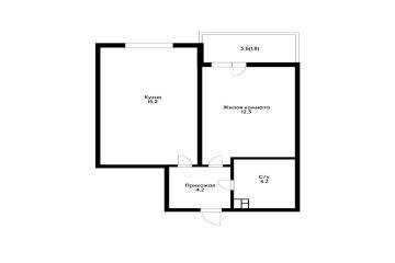 Фото №3: 1-комнатная квартира 37 м² - Краснодар, мкр. жилой комплекс Южане, ул. Даниила Смоляна, 65к2