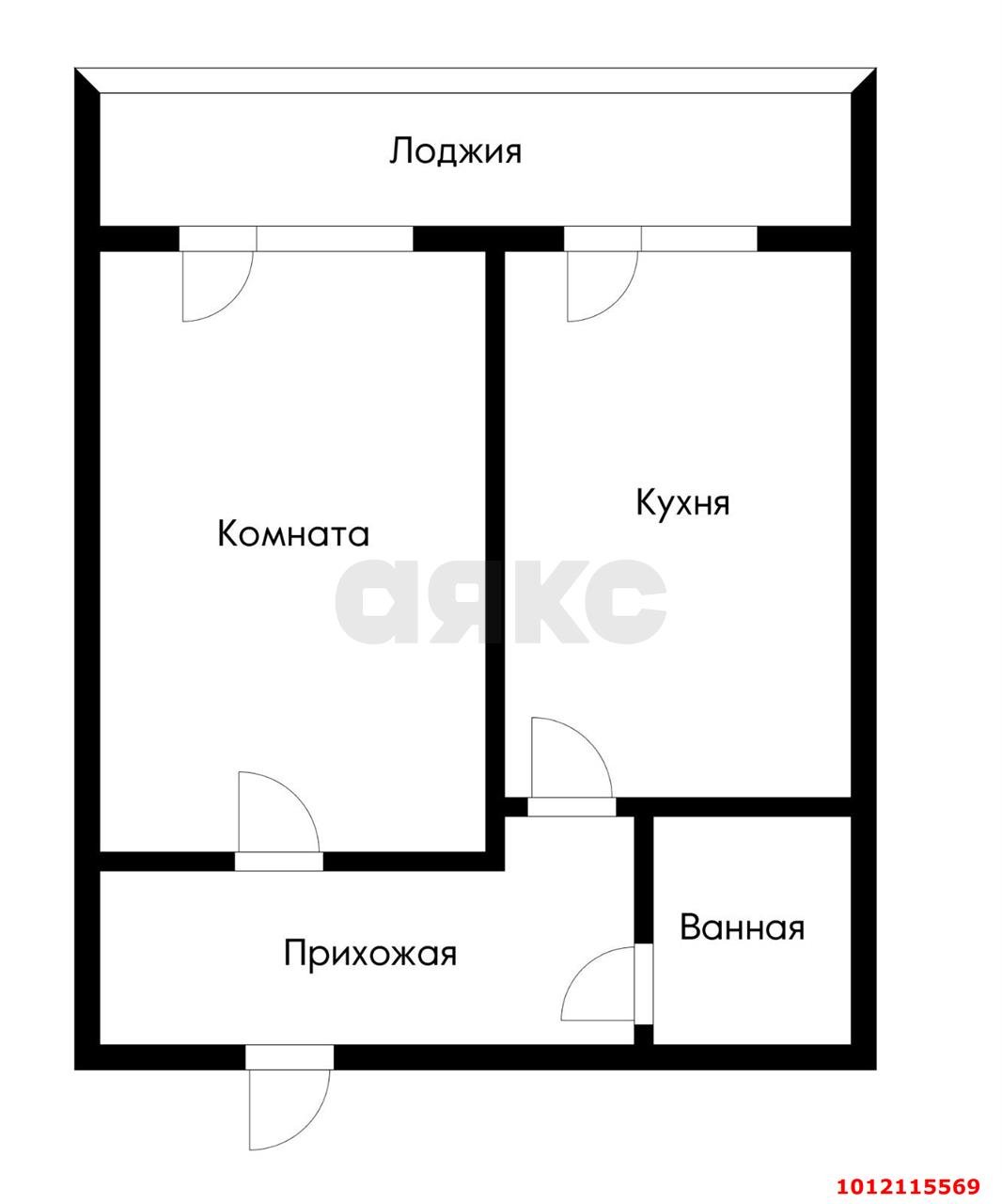Фото №10: 1-комнатная квартира 40 м² - Краснодар, Прикубанский внутригородской округ, Завод Радиоизмерительных Приборов, мкр. Музыкальный, ул. имени С.С. Прокофьева, 31