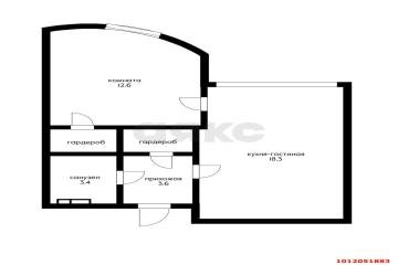 Фото №1: 1-комнатная квартира 41 м² - Краснодар, мкр. Прикубанский внутригородской округ, ул. имени 40-летия Победы, 97/2
