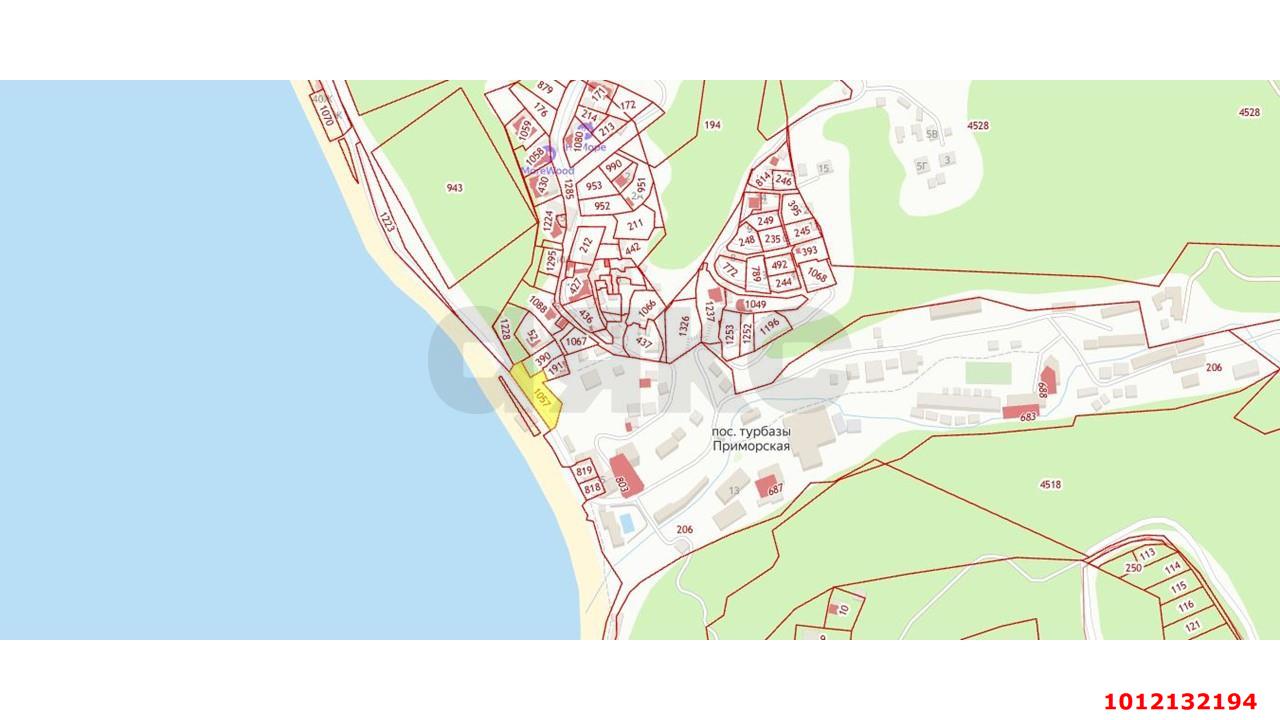 Фото №2: Земельный участок под ИЖС 11.84 сот. - турбазы Приморская, Лунный, 25