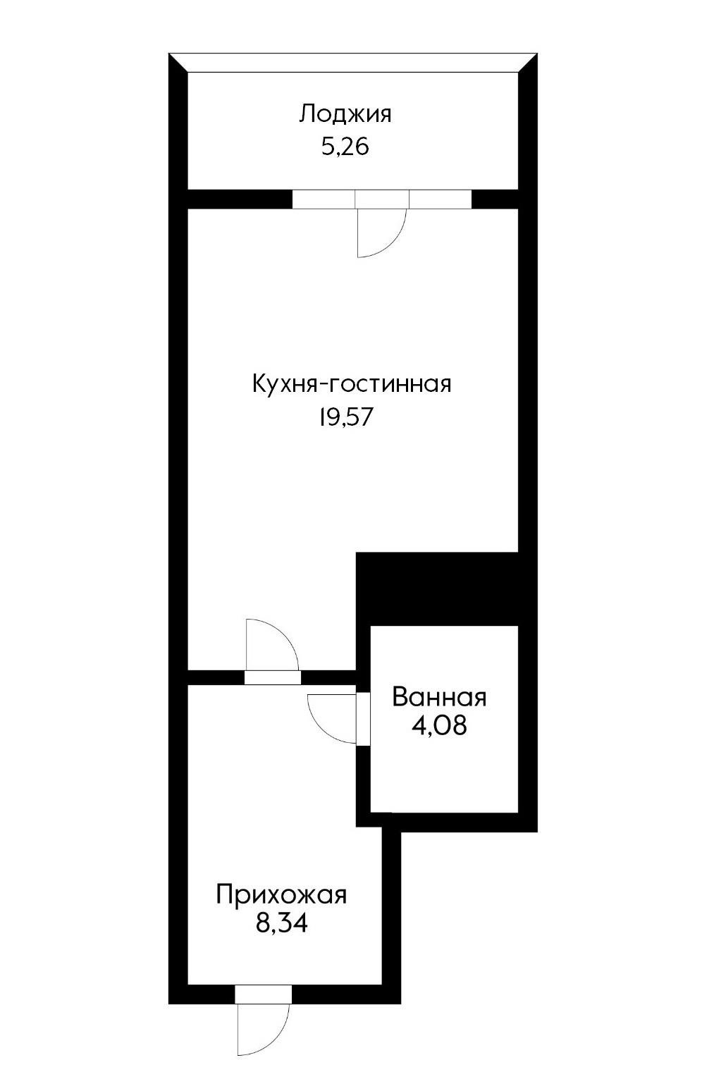 Фото №18: Студия 37 м² - Туапсе, мкр. жилой комплекс Форт Адмирал, ул. Портовиков, 39/4