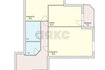 Фото №1: 2-комнатная квартира 70 м² - Краснодар, мкр. имени Маршала Жукова, ул. Александра Покрышкина, 4/4