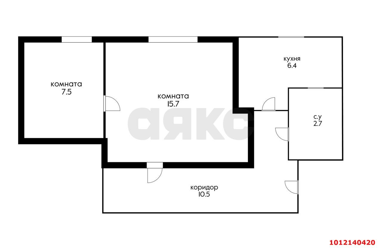 Фото №14: 2-комнатная квартира 23 м² - Краснодар, Западный внутригородской округ, ул. Струнная, 45Б