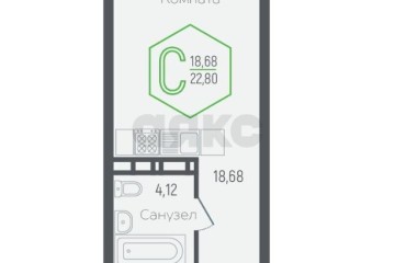 Фото №2: Студия 22 м² - Краснодар, мкр. Черёмушки, ул. Обрывная, 132/1к2