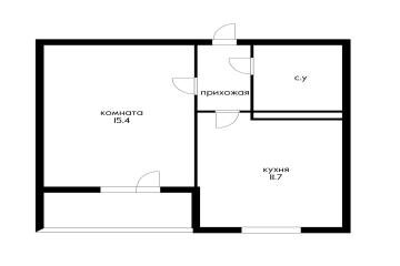 Фото №4: 1-комнатная квартира 38 м² - Краснодар, мкр. жилой комплекс Южане, ул. Даниила Смоляна, 65к2