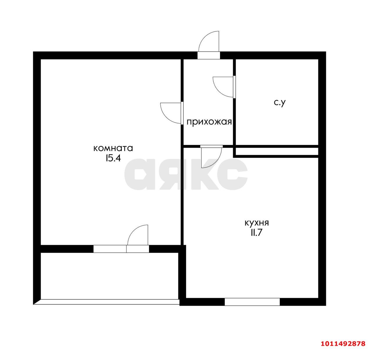 Фото №4: 1-комнатная квартира 38 м² - Краснодар, жилой комплекс Южане, ул. Даниила Смоляна, 65к2