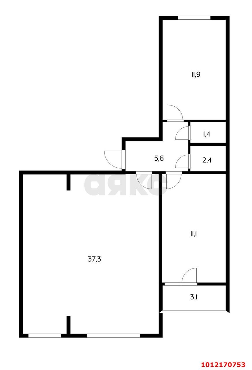 Фото №8: 2-комнатная квартира 71 м² - Новая Адыгея, жилой комплекс Мега-Победа, ул. Береговая, 3к16