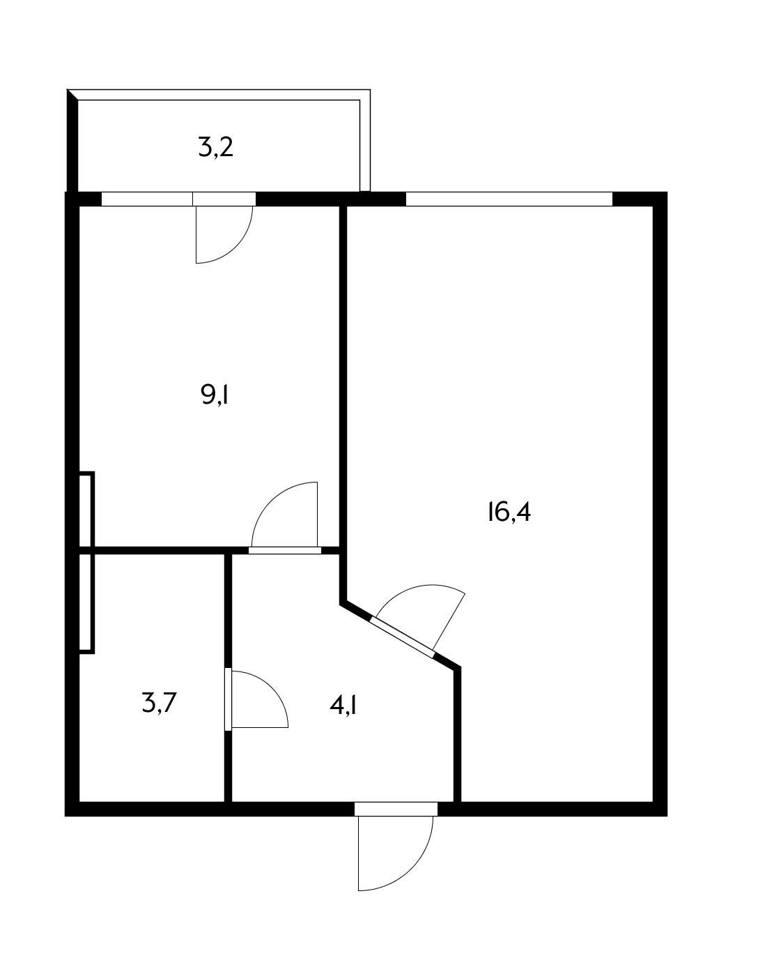 Фото №12: 1-комнатная квартира 36 м² - Новая Адыгея, мкр. жилой комплекс Виноградъ, ул. Бжегокайская, 19к5