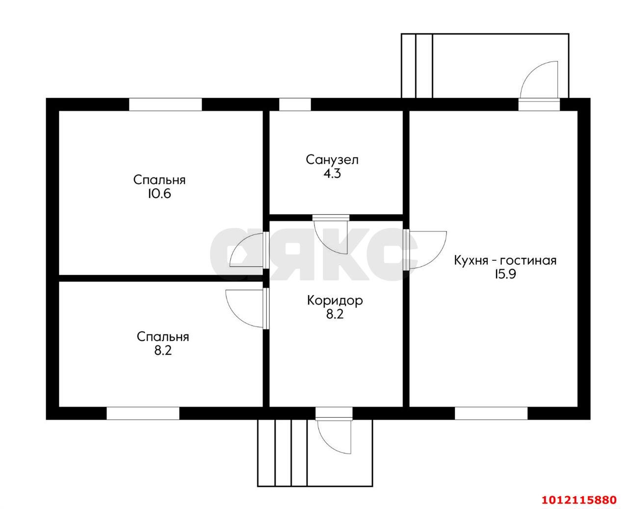 Фото №10: Дом 50 м² + 2.5 сот. - Краснодар, коттеджный  Крепость, ул. Новодмитриевская, 8/3