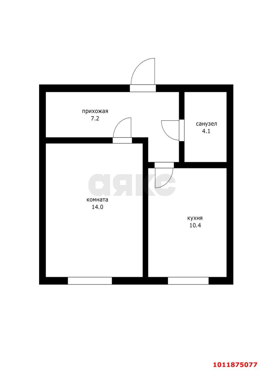 Фото №10: 1-комнатная квартира 36 м² - Краснодар, Завод Радиоизмерительных Приборов, ул. 1 Мая, 556/1