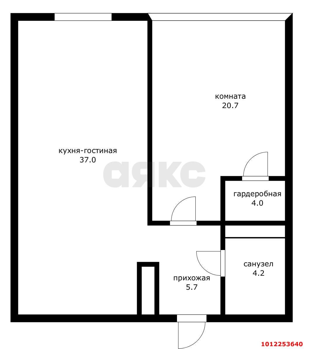 Фото №39: 1-комнатная квартира 72 м² - Краснодар, жилой комплекс Девелопмент Плаза, ул. имени 40-летия Победы, 33Г