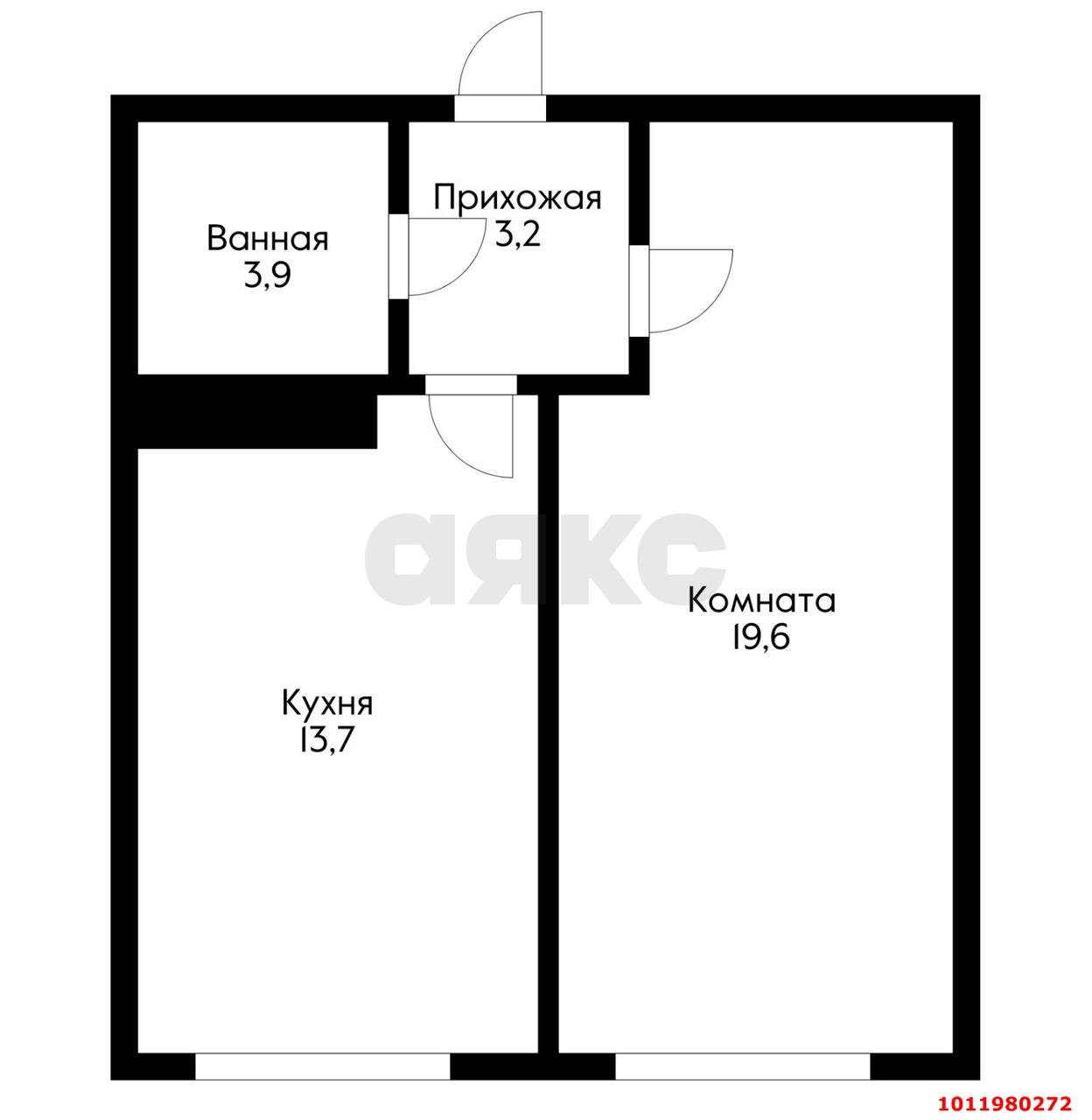 Фото №9: 1-комнатная квартира 40 м² - Новая Адыгея, жилой комплекс Мега-Победа 2, ул. Песочная, 1к4