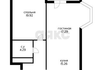 Фото №2: 2-комнатная квартира 63 м² - Краснодар, мкр. жилой комплекс Ренессанс, ул. Строителей, 21