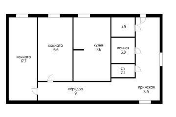 Фото №4: 2-комнатная квартира 86 м² - Верхневеденеевский, ул. Шоссейная, 19