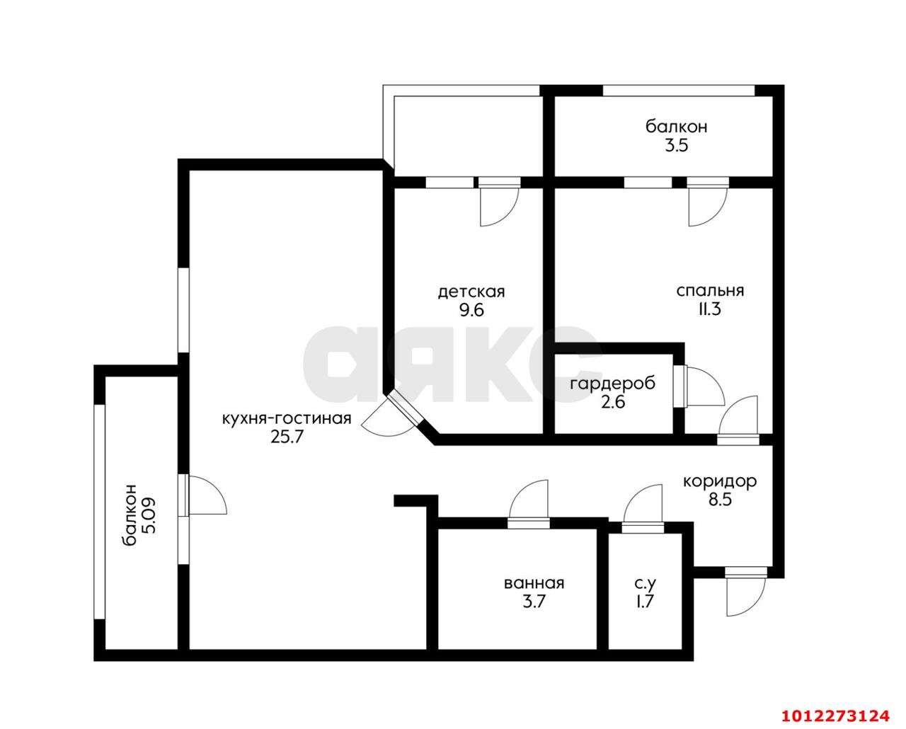 Фото №1: 3-комнатная квартира 72 м² - Краснодар, Солнечный, ул. Казбекская, 14