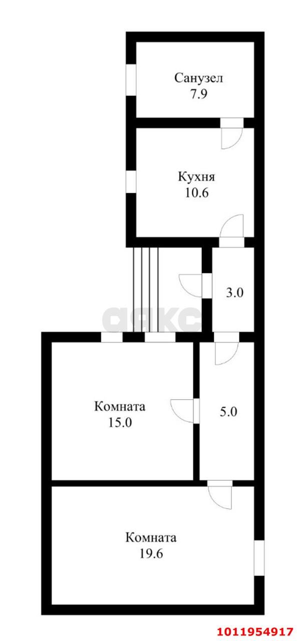 Фото №1: 2-комнатная квартира 61 м² - Краснодар, Центральный, ул. им. Пушкина, 23