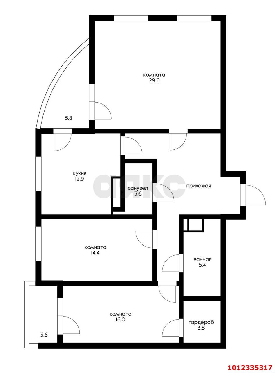 Фото №20: 3-комнатная квартира 114 м² - Краснодар, ул. Уральская, 75к1