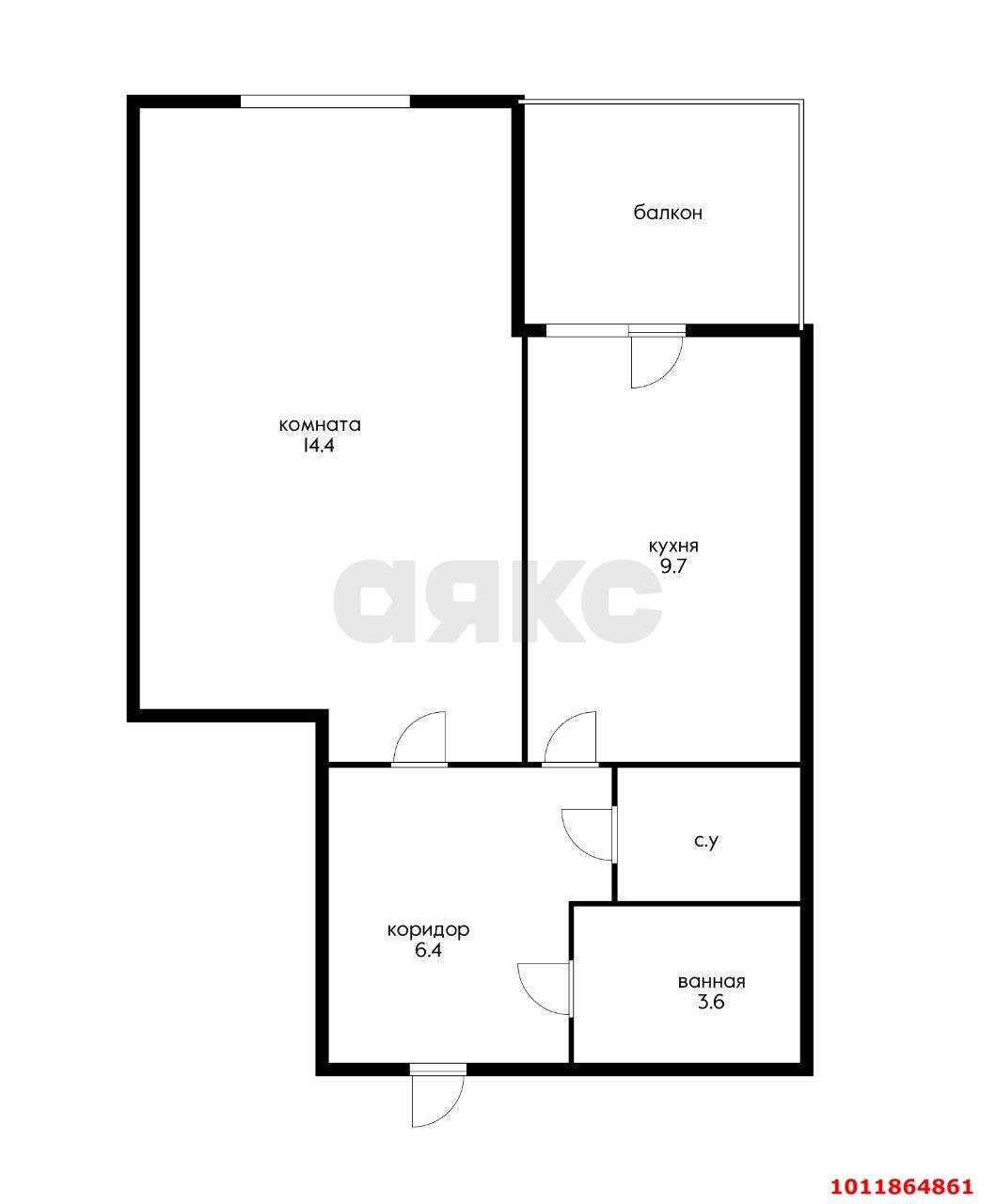 Фото №1: 1-комнатная квартира 35 м² - Краснодар, жилой комплекс Возрождение, 