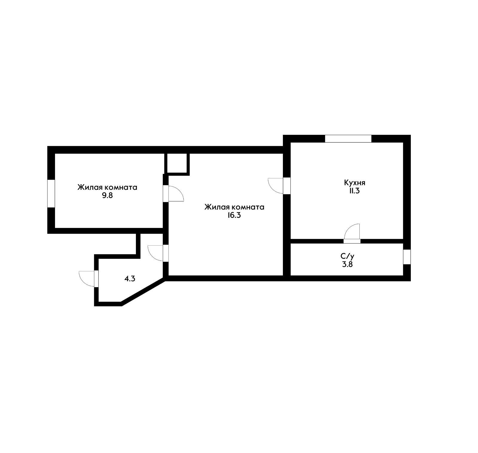 Фото №11: 2-комнатная квартира 45 м² - Краснодар, Центральный внутригородской округ, мкр. Центральный, ул. Коммунаров, 74