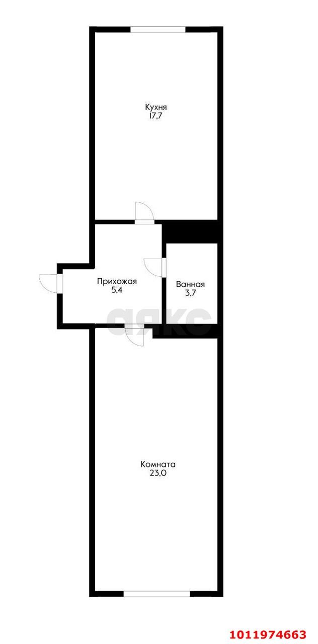 Фото №10: 1-комнатная квартира 49 м² - Новая Адыгея, жилой комплекс Мега-Победа 2, ул. Песочная, 1к5