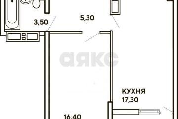 Фото №1: 1-комнатная квартира 46 м² - Краснодар, мкр. жилой комплекс Самолёт, ул. Западный Обход, 39/2к4