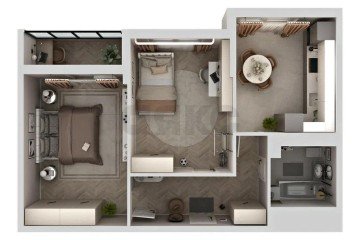 Фото №4: 2-комнатная квартира 53 м² - Краснодар, мкр. Карасунский внутригородской округ, ул. Владимира Жириновского, 1к4