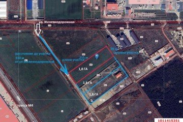 Фото №3: Коммерческая земля 180 сот. - Дружелюбный, мкр. Прикубанский внутригородской округ, ул. Железнодорожная