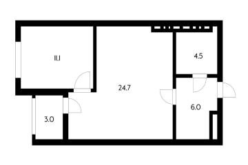 Фото №1: 1-комнатная квартира 49 м² - Краснодар, ж/р Новознаменский, ул. Войсковая, 4к12