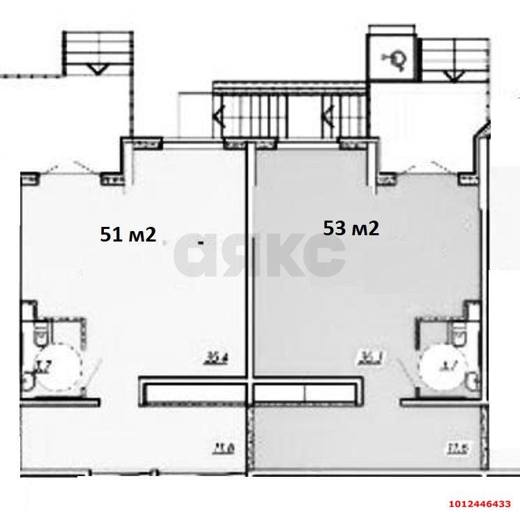 Фото №14: Торговое помещение 51 м² - Краснодар, жилой комплекс Фреш, ул. имени Валерия Гассия, 4/7лит2