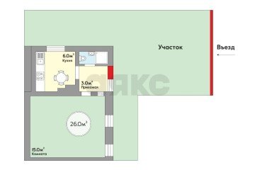 Фото №5: Часть дома 26 м² - Краснодар, мкр. Черёмушки, пер. Лунный, 6