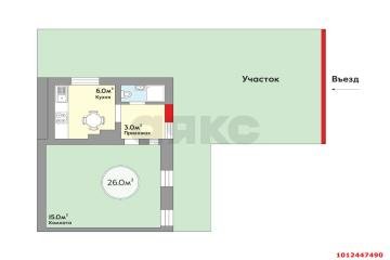 Фото №5: Часть дома 26 м² - Краснодар, мкр. Черёмушки, пер. Лунный, 6