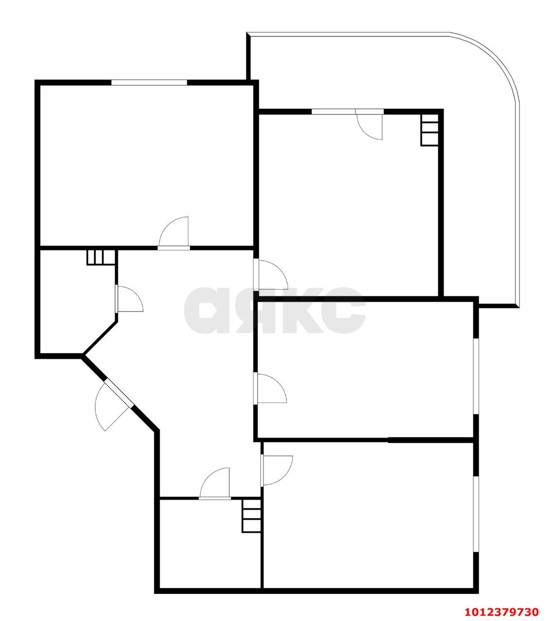Фото №19: 3-комнатная квартира 88 м² - Краснодар, жилой комплекс Севастопольский, ул. имени Жлобы, 141