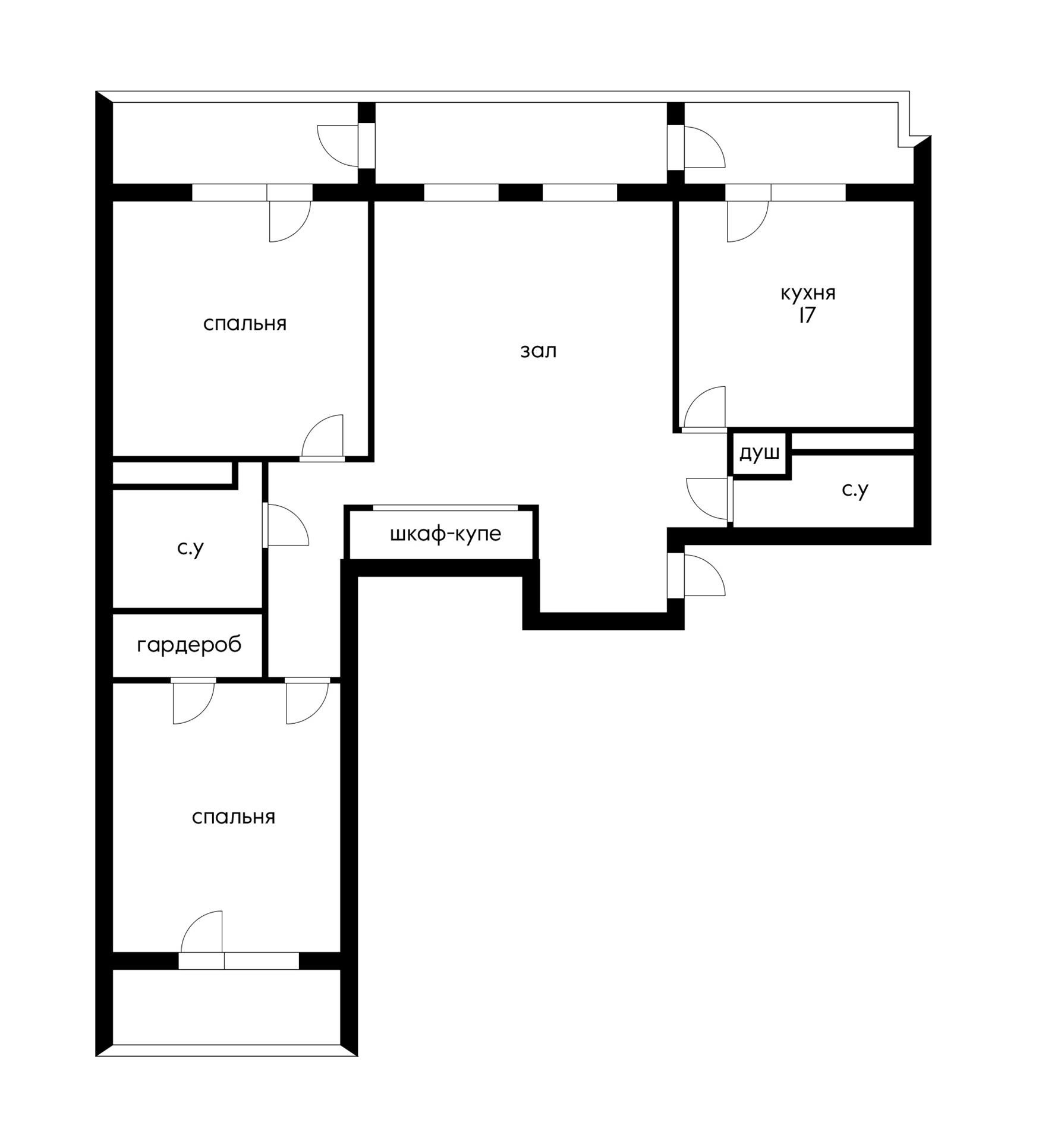 Фото №12: 3-комнатная квартира 122 м² - Краснодар, Центральный внутригородской округ, Западный внутригородской округ, жилой комплекс Центральный, мкр. Центральный, ул. Будённого, 129