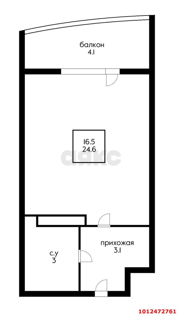 Фото №14: Студия 25 м² - Краснодар, имени Петра Метальникова, ул. Петра Метальникова, 36