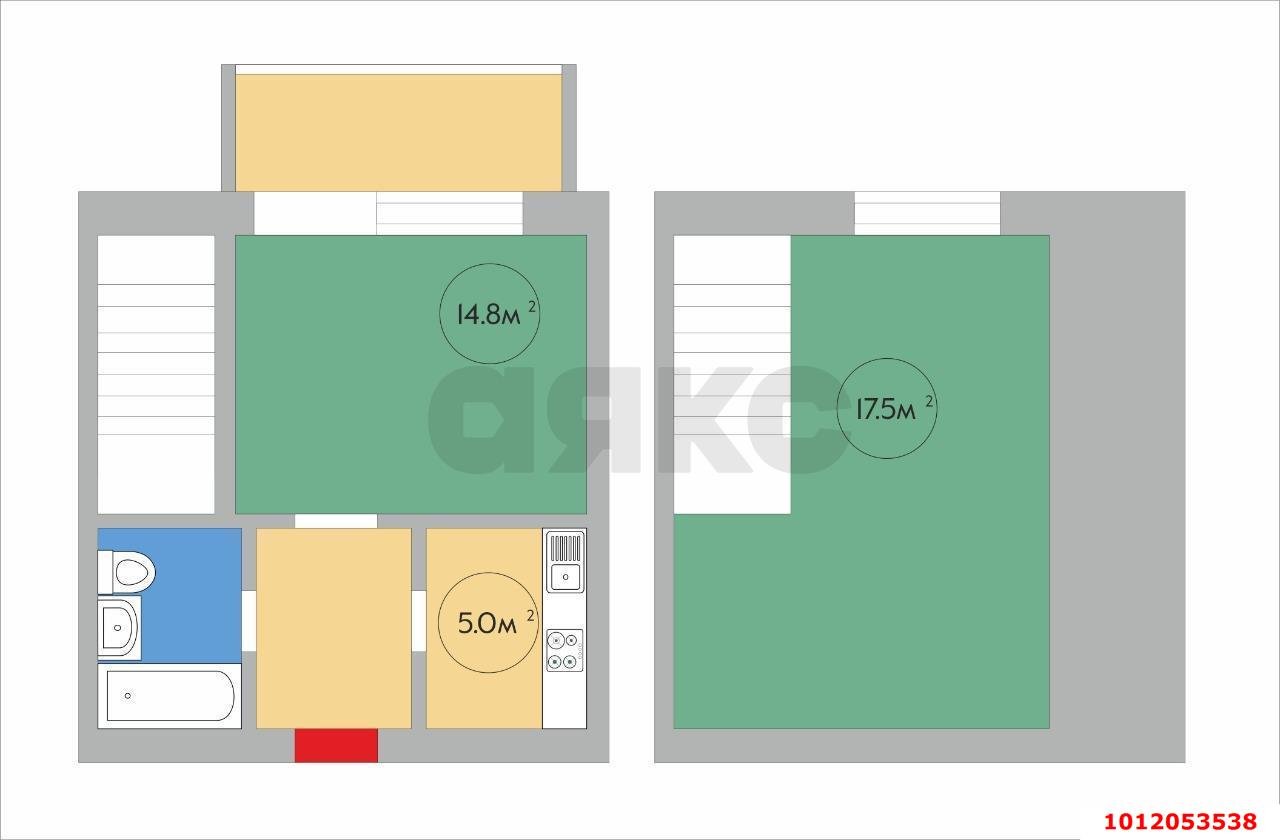 Фото №1: 1-комнатная квартира 32 м² - Краснодарский, мкр. Прикубанский внутригородской округ, ул. имени Федора Торнау, 21Д