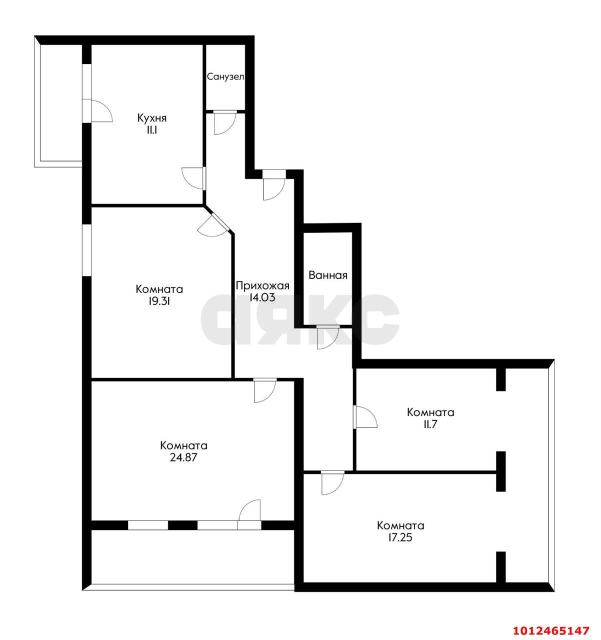Фото №3: 3-комнатная квартира 140 м² - Краснодар, Прикубанский внутригородской округ, мкр. Завод Измерительных Приборов, ул. имени 40-летия Победы, 33/1