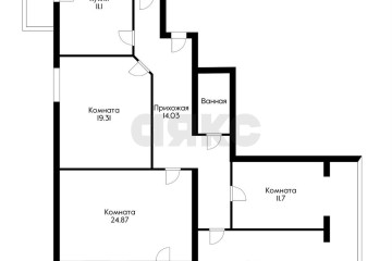 Фото №3: 3-комнатная квартира 140 м² - Краснодар, мкр. Завод Измерительных Приборов, ул. имени 40-летия Победы, 33/1